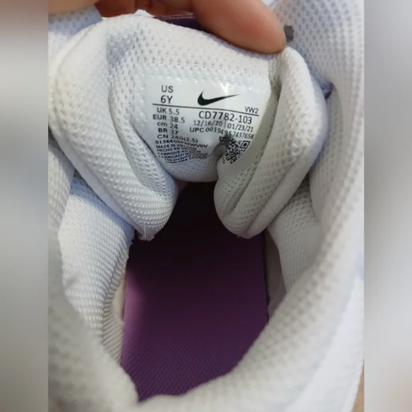 NWOT Nike Court Borough 2 Mid White Fuchsia Glow - Picture 8 of 11